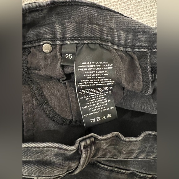 J Brand Alana Skinny Jeans in Provocative - Washed Black - Size 25 - 24” Inseam - Picture 5 of 6